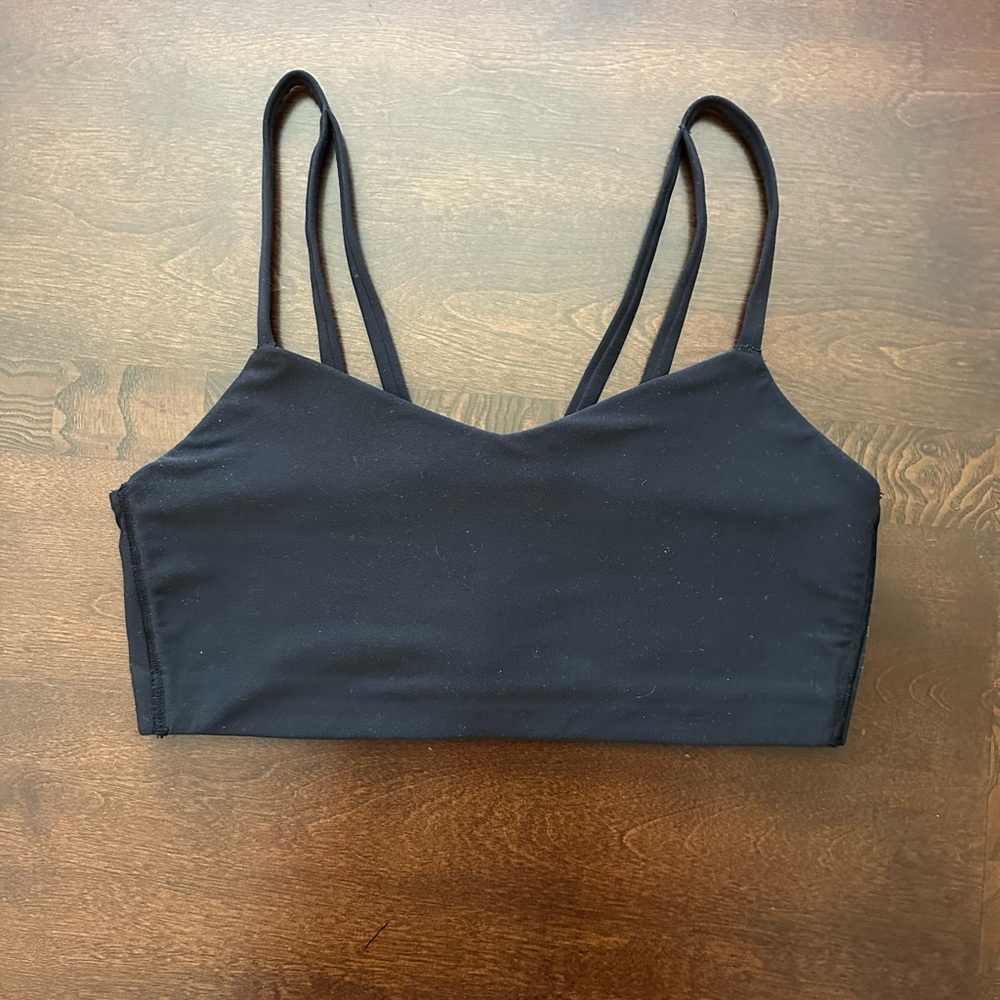 all in motion Black Double-Strap Bralette